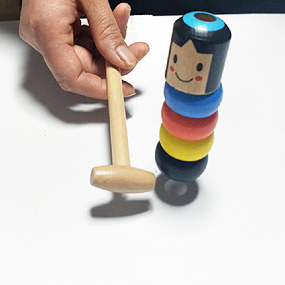 unbreakable wooden man toy